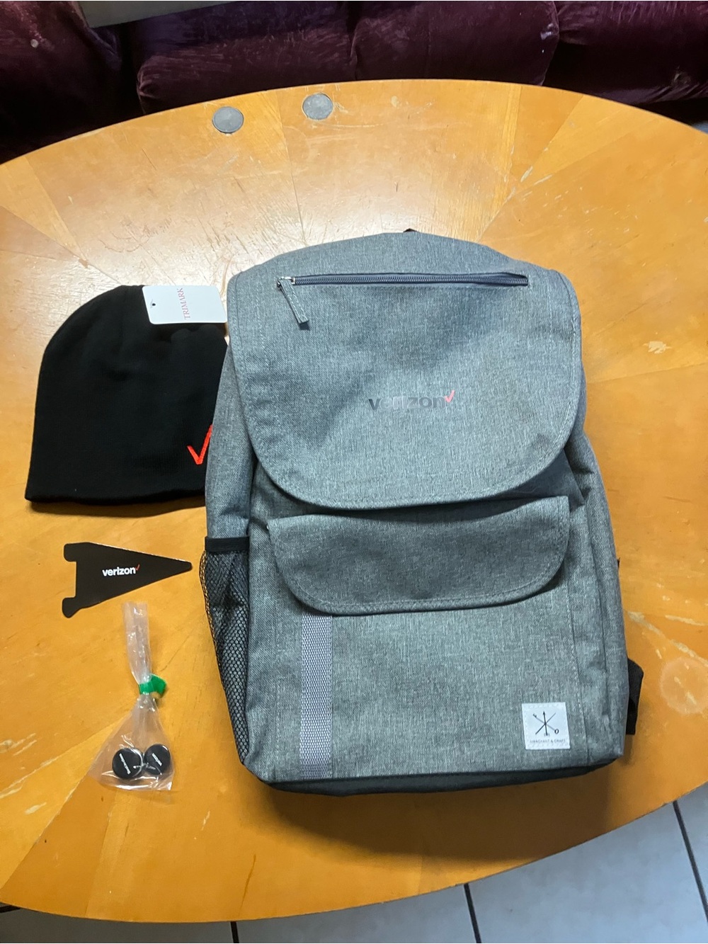 NWT Merchant & Craft Backpack + Trimark Beanie Set Verizon